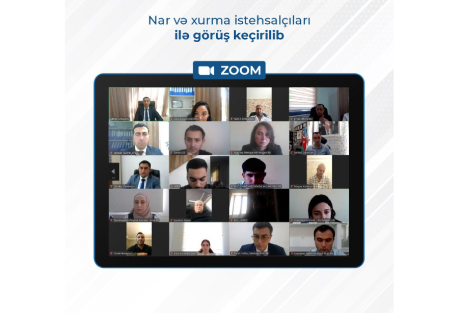 Nar və xurma istehsalçıları ilə görüş keçirilib