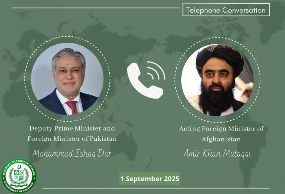 Pakistan’s Deputy PM offers condolences to Acting Afghan Foreign Minister over tragic loss of lives in earthquake