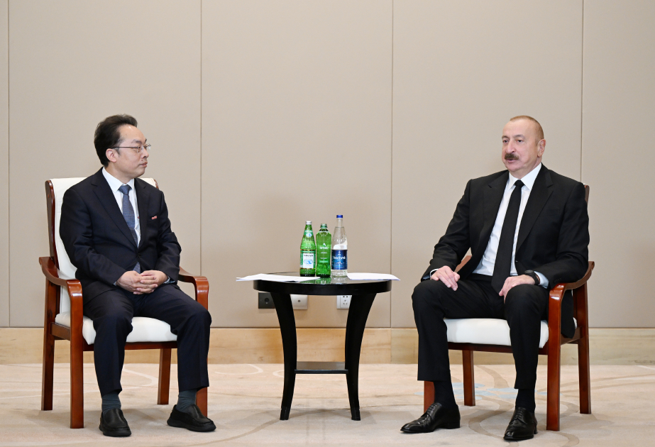 伊利哈姆·阿利耶夫总统在天津会见中国电子科技集团总经理