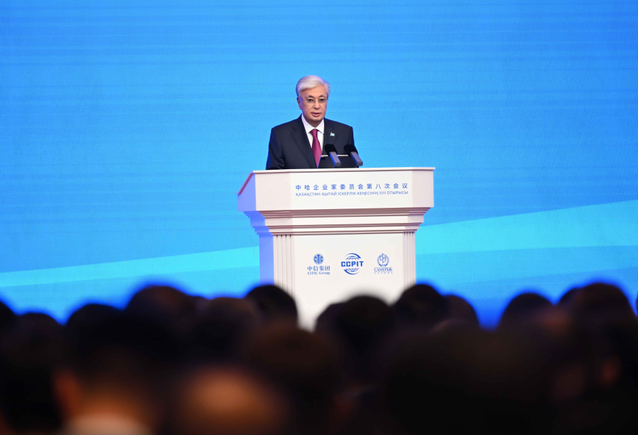 Tokayev: Çin-Avropa tranzit dəhlizinin Qazaxıstan ərazisində ötürücülük qabiliyyəti beş dəfə artacaq