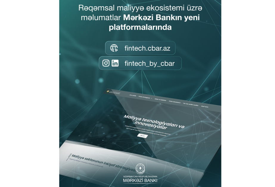 Mərkəzi Bank yeni rəqəmsal platformalar istifadəyə verib