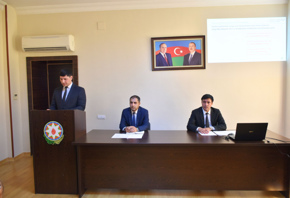 Naxçıvanda ƏDV ödəyiciləri ilə görüş keçirilib