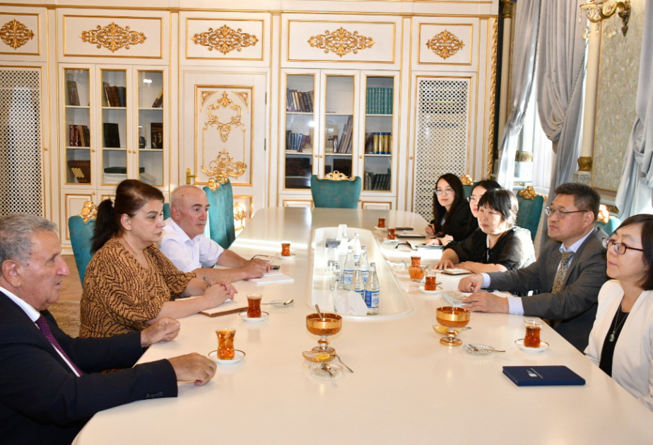 Treffen mit einer Delegation der Chinesischen Akademie der Sozialwissenschaften bei der AMEA
