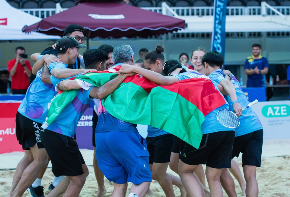 Азербайджан занял второе место на чемпионате Европы по эйрбадминтону