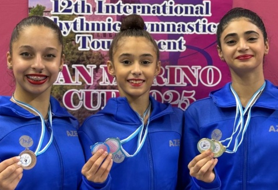 Azərbaycanın bədii gimnastları San-Marinodakı turnirdə 7 medal qazanıblar