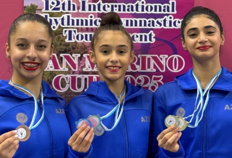 Azerbaijani rhythmic gymnasts claim seven medals at San Marino tournament