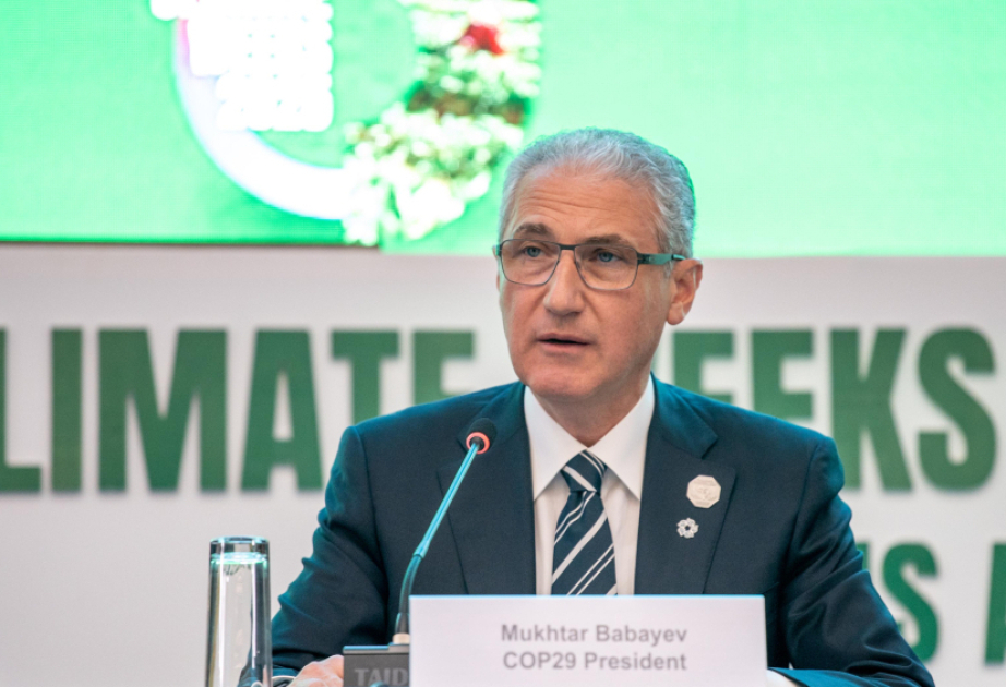 Мухтар Бабаев: Результаты COP29 сделают глобальную финансовую систему более справедливой для людей и планеты ВИДЕО