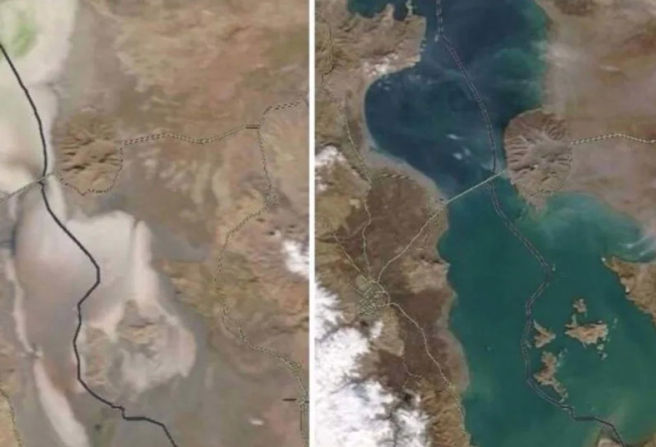 За 20 лет уровень воды в Урмии снизился почти до нуля ВИДЕО