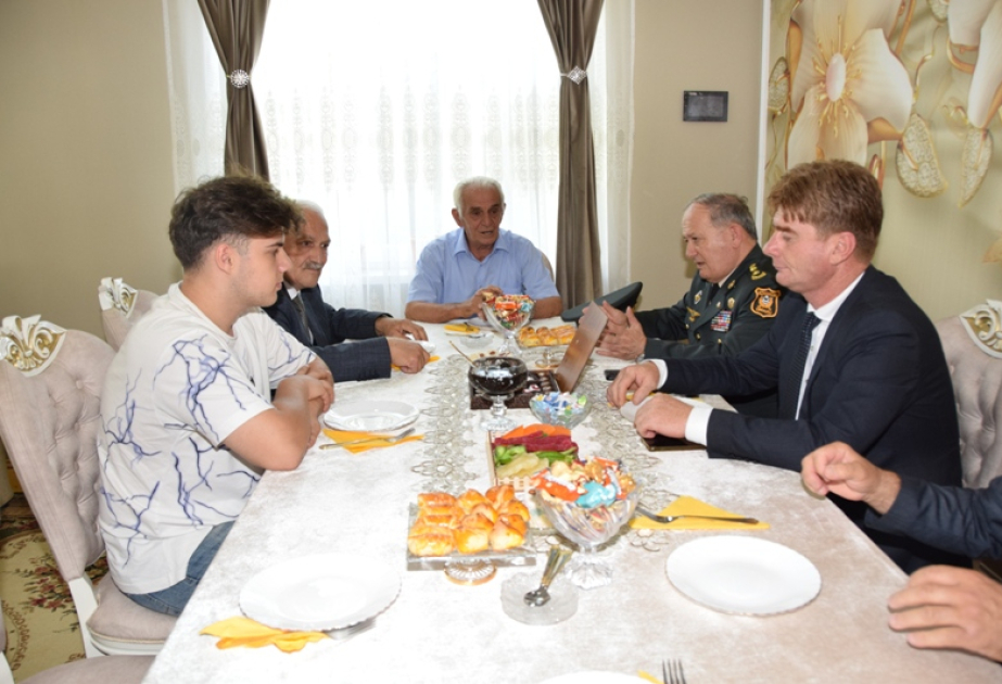Zaqatalada şəhid Abakar Hacıyevin ailəsi ziyarət edilib