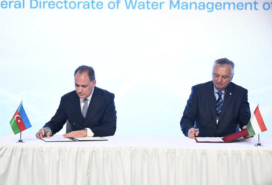 Azerbaijan Water Reserves Agency, Hungary’s General Directorate of Water Management ink Memorandum of Understanding