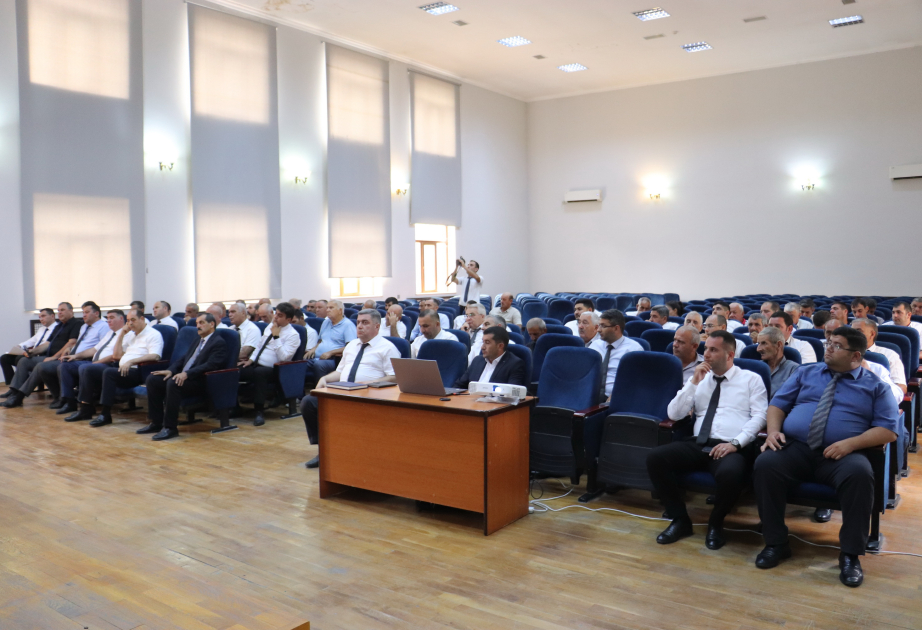 Kürdəmirdə su ehtiyatlarının qorunmasına dair tədbir keçirilib