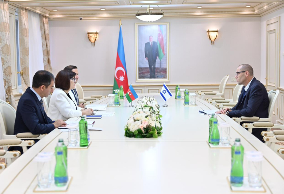 La Presidenta de Milli Majlis se reunió con el recién nombrado Embajador de Israel