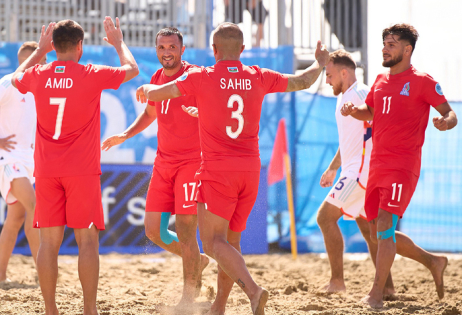 Europameisterschaft im Beachsoccer: Aserbaidschanische Nationalmannschaft besiegt Belgien