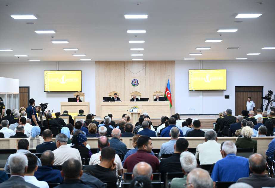 مواصلة جلسة النظر العلنية لمحاكمة المتهمين بالعديد من الجرائم الحربية والعدوانية والإرهابية ضد أذربيجان دولة وشعبا جراء احتلال أرمينيا