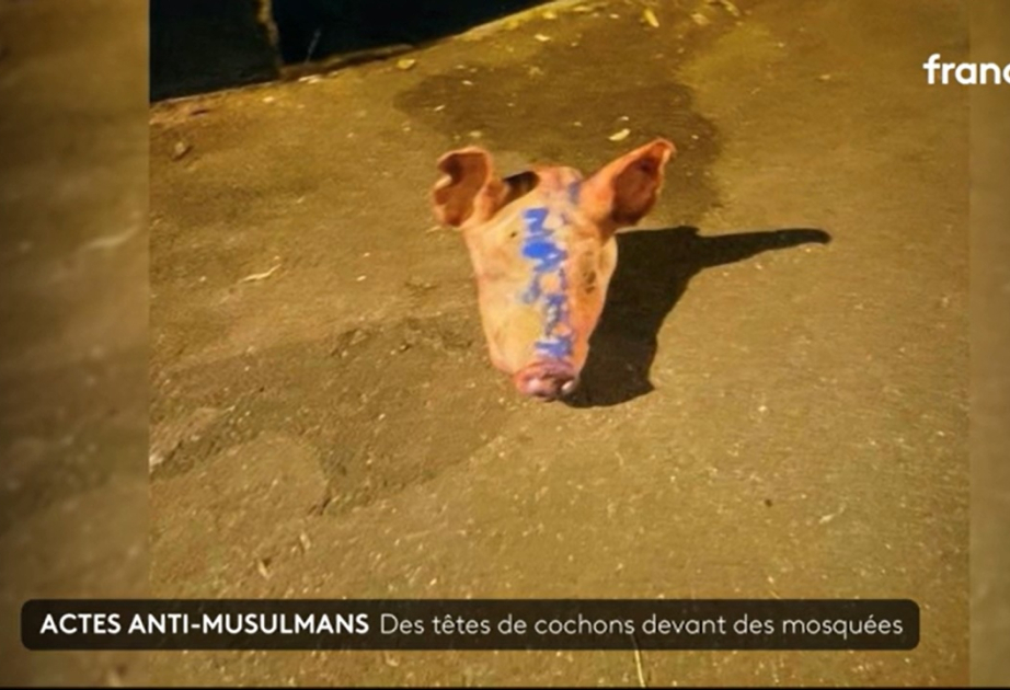 Fransada məscidlərin qarşısına donuz başlarının qoyulması narazılıq yaradıb