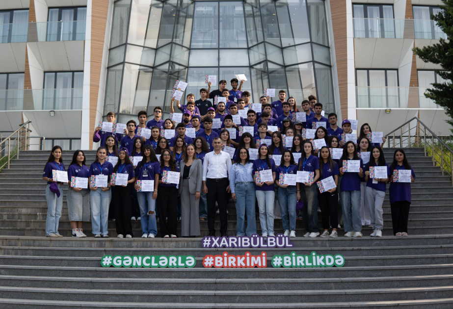 Qubada keçirilən şəhid və qazi övladları üçün “Xarıbülbül” yay düşərgəsi yekunlaşıb