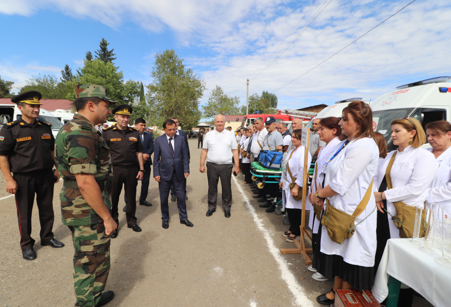 Qazaxda mülki müdafiə qüvvələri ilə xəbərdarlıq və toplanış məşqi keçirilib
