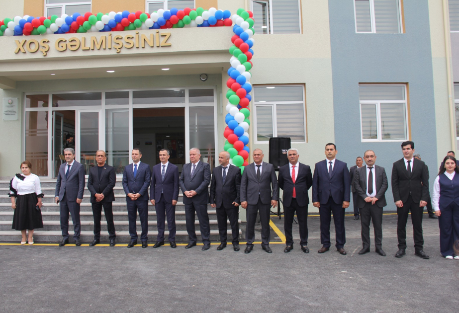 Göyçayın Qarabaqqal kəndində yeni inşa edilmiş müasir məktəb binası istifadəyə verilib VİDEO