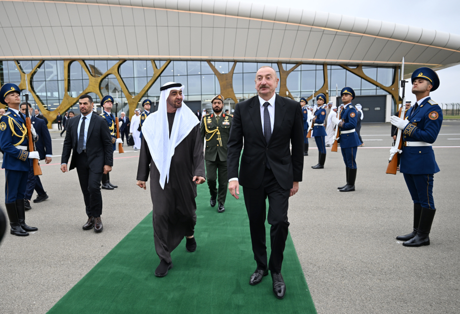 Le président des Emirats arabes unis termine sa visite officielle en Azerbaïdjan VIDEO