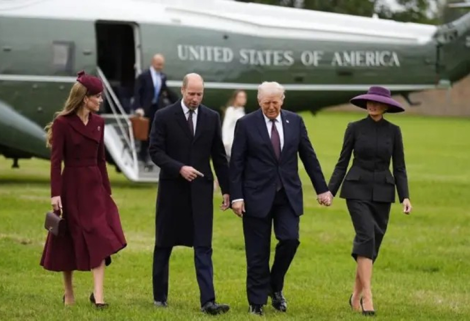 Donald Tramp Vindzorda Kral Çarlzla görüşüb