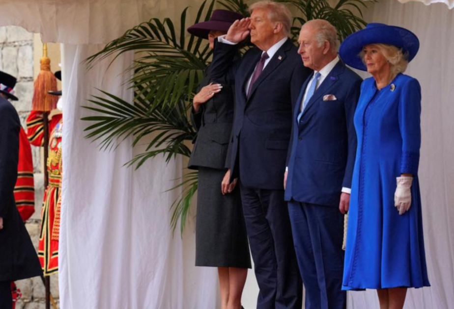 Donald Tramp və Kral Çarlz Vindzor qəsrində nahar ediblər