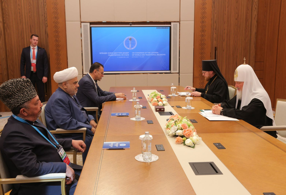 QMİ sədri Astana Qurultayında iştirakı çərçivəsində bir sıra görüşlər keçirib
