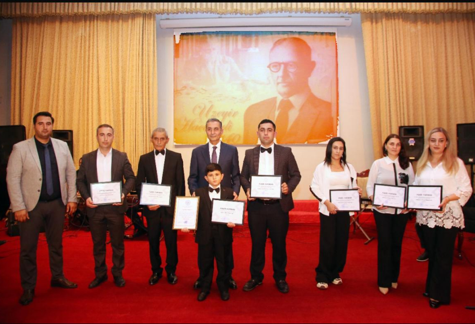 Ağcabədidə Milli Musiqi Günü və Üzeyir Hacıbəylinin 140 illiyi qeyd edilib