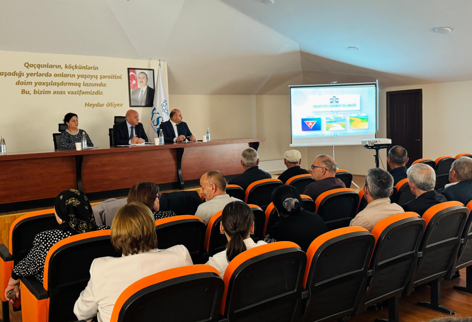 Xıdırlı kəndinə köçürülən keçmiş məcburi köçkünlər sosial müdafiə tədbirləri və mina təhlükəsi ilə bağlı maarifləndirilib