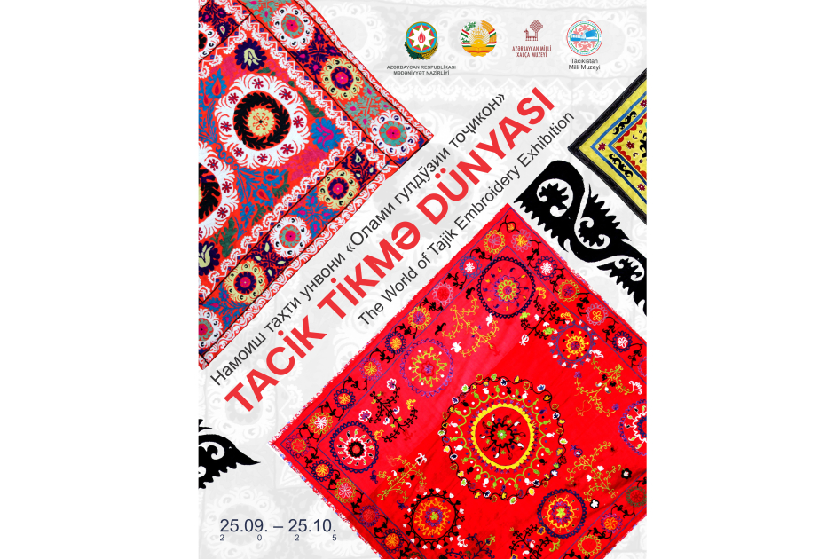 El Museo Nacional de Alfombras de Azerbaiyán acogerá la exposición “El mundo del bordado tayiko”