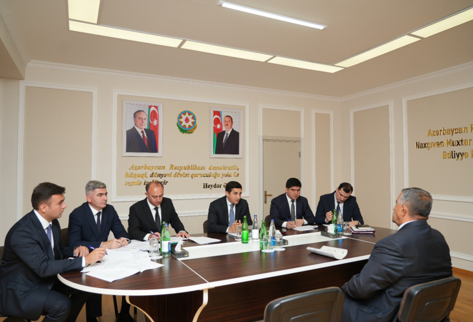 Ədliyyə naziri Naxçıvanda vətəndaşların müraciətlərini dinləyib
