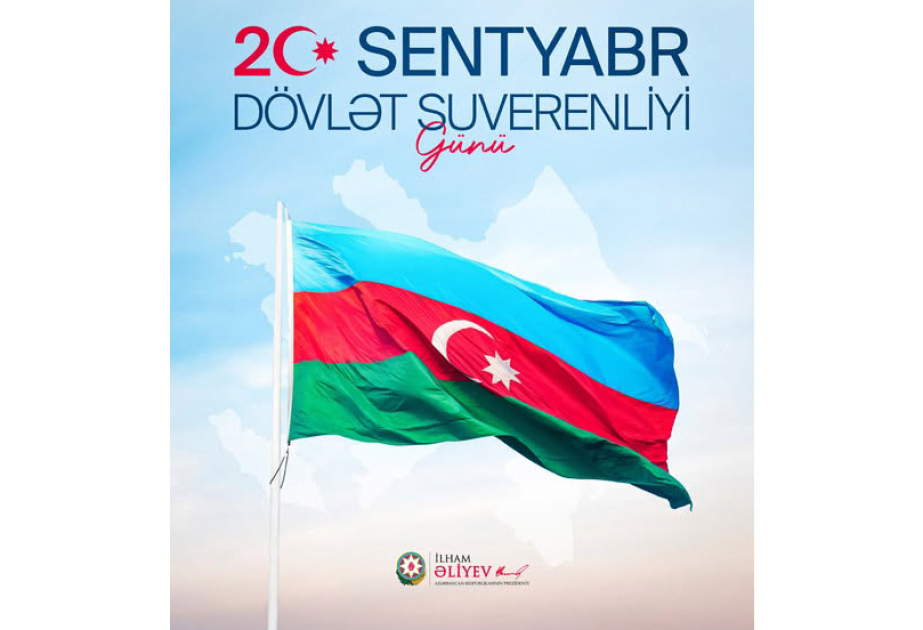 Le président Ilham Aliyev partage une publication sur la Journée de la souveraineté nationale