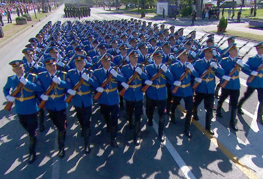 Chief of General Staff of Azerbaijan Army attends military parade in Belgrade