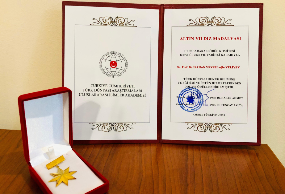 Azərbaycanlı alim daha bir beynəlxalq mükafata layiq görülüb