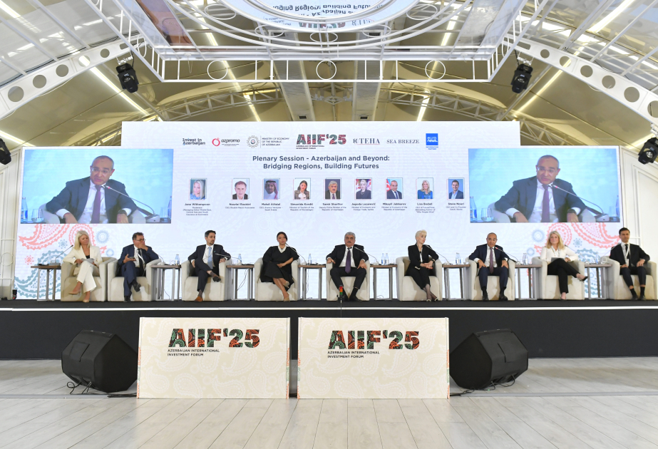 Bakıda 1-ci Azərbaycan Beynəlxalq İnvestisiya Forumu keçirilir VİDEO