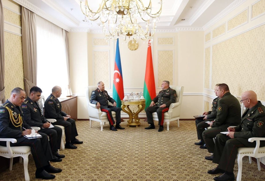 Azerbaijan Army’s Chief of General Staff meets with Belarusian counterpart