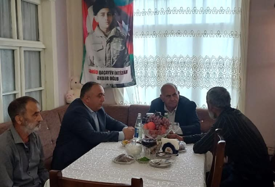 Göyçayda Vətən müharibəsi şəhidinin ailəsi ziyarət olunub