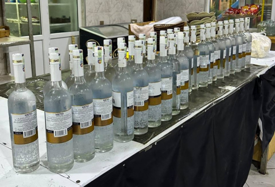 Tərtərdə “Ağdərə” restoranında saxta alkoqollu içkilər aşkarlanıb