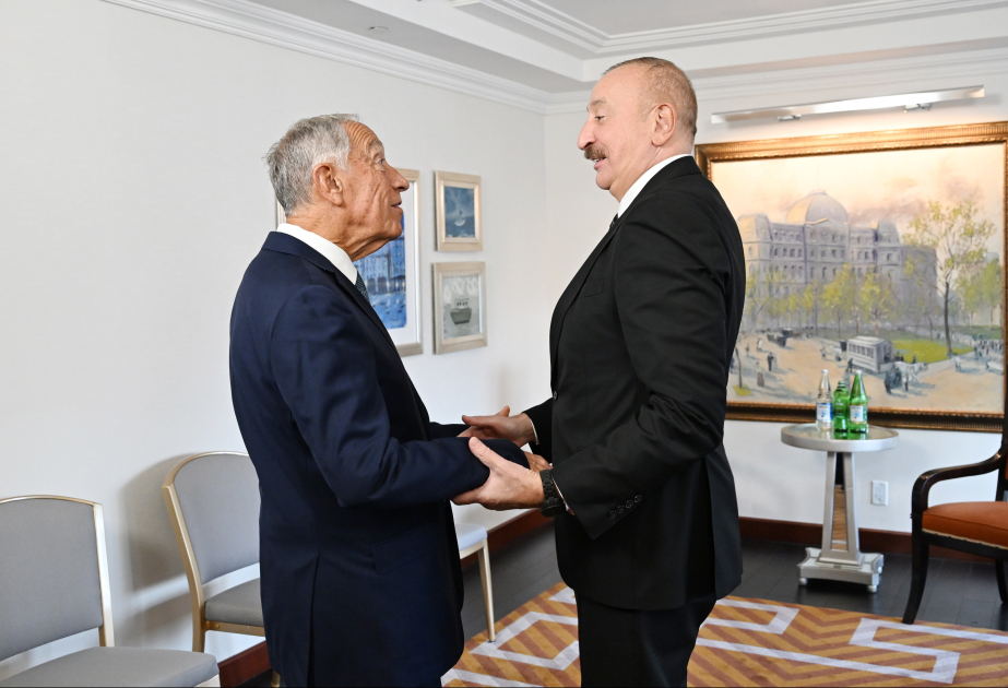 President of Azerbaijan Ilham Aliyev met with President of Portugal in New York VIDEO