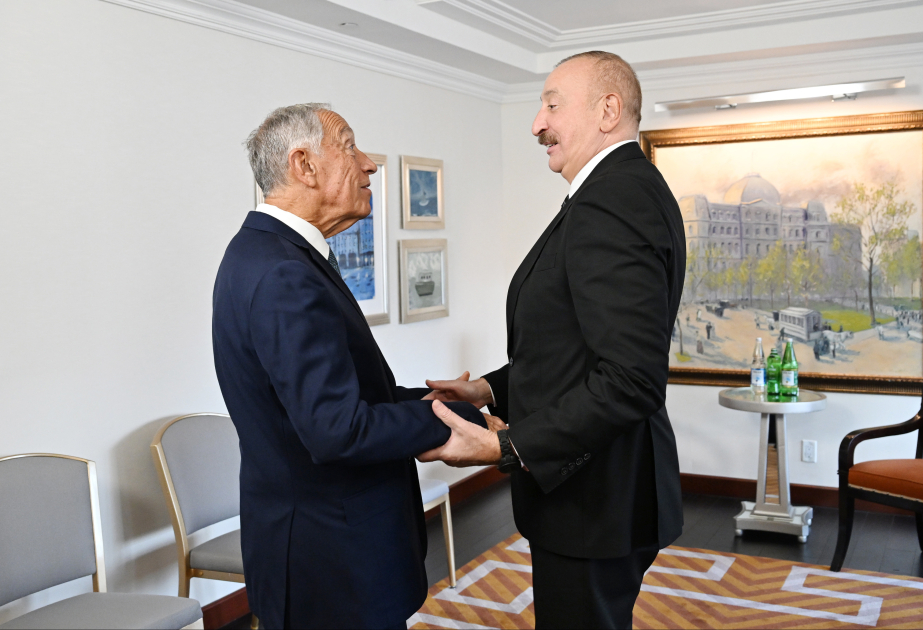 阿塞拜疆总统伊利哈姆·阿利耶夫在纽约会见葡萄牙总统