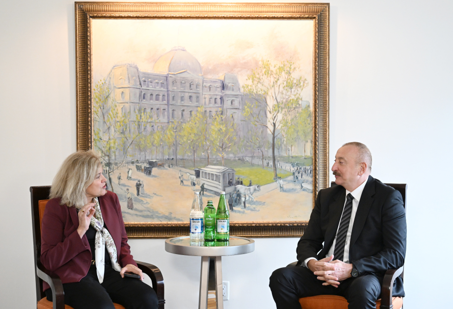 阿塞拜疆总统伊利哈姆·阿利耶夫在纽约会见富兰克林邓普顿首席执行官兼总裁