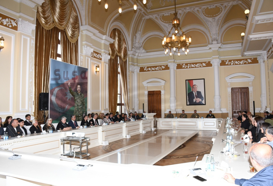Bakı Şəhər İcra Hakimiyyətində şəhid ailələrinin üzvləri ilə görüş keçirilib