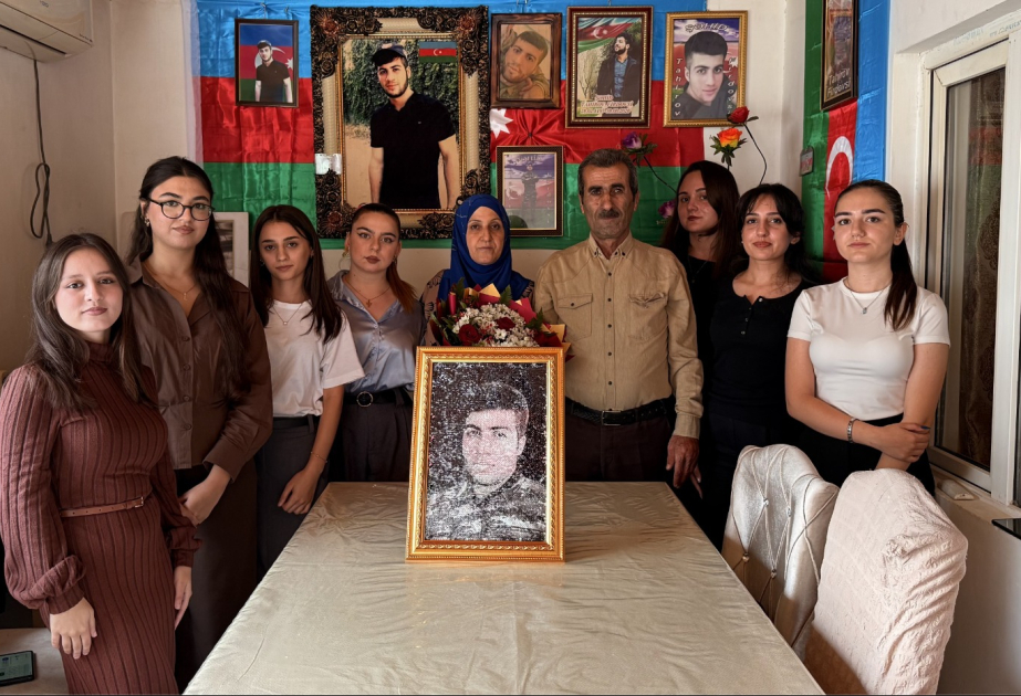 Pedaqoji Universitetin şəhid tələbəsinin ailəsi ziyarət edilib