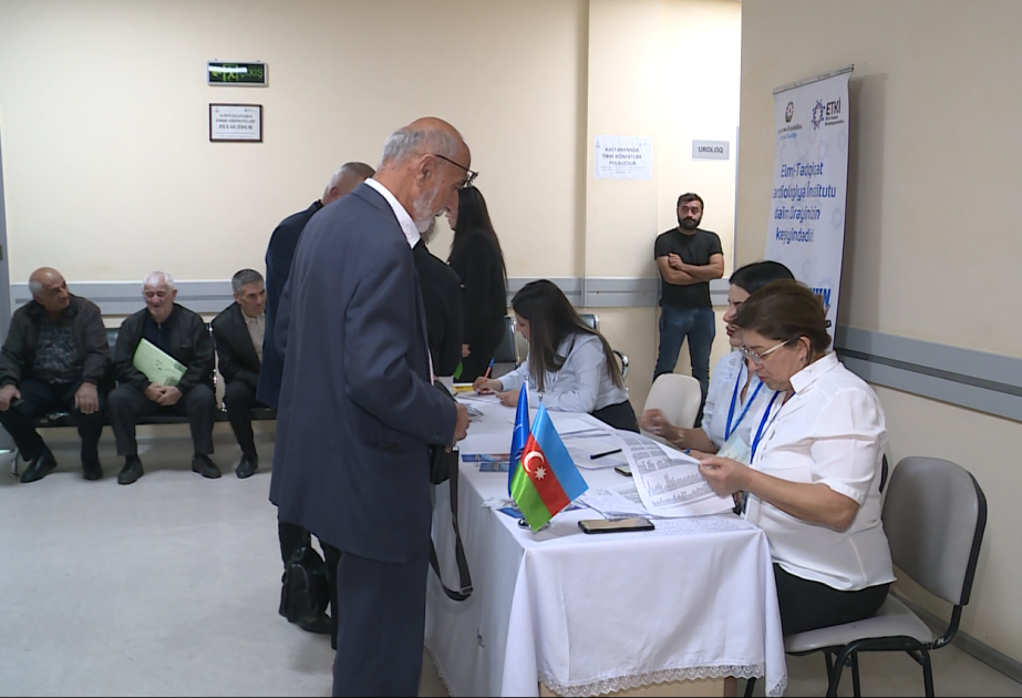 Şəkidə şəhid və qazilərin ailə üzvləri üçün kardioloji tibbi müayinələr keçirilib VİDEO
