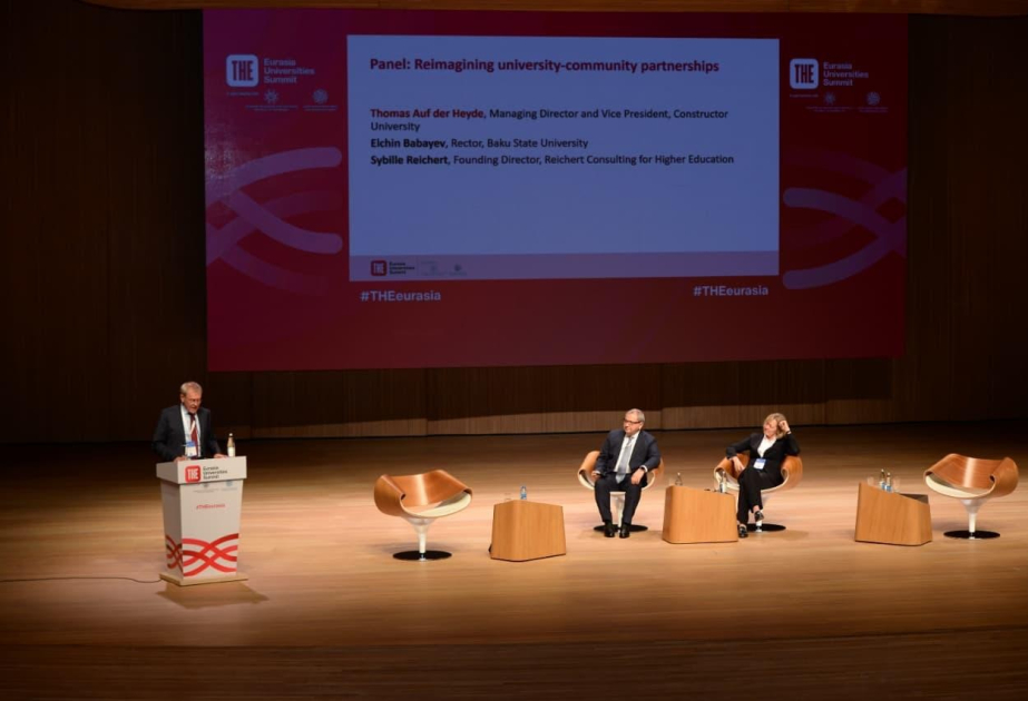 Ректор БГУ выступил спикером на панельной дискуссии Евразийского университетского саммита THE