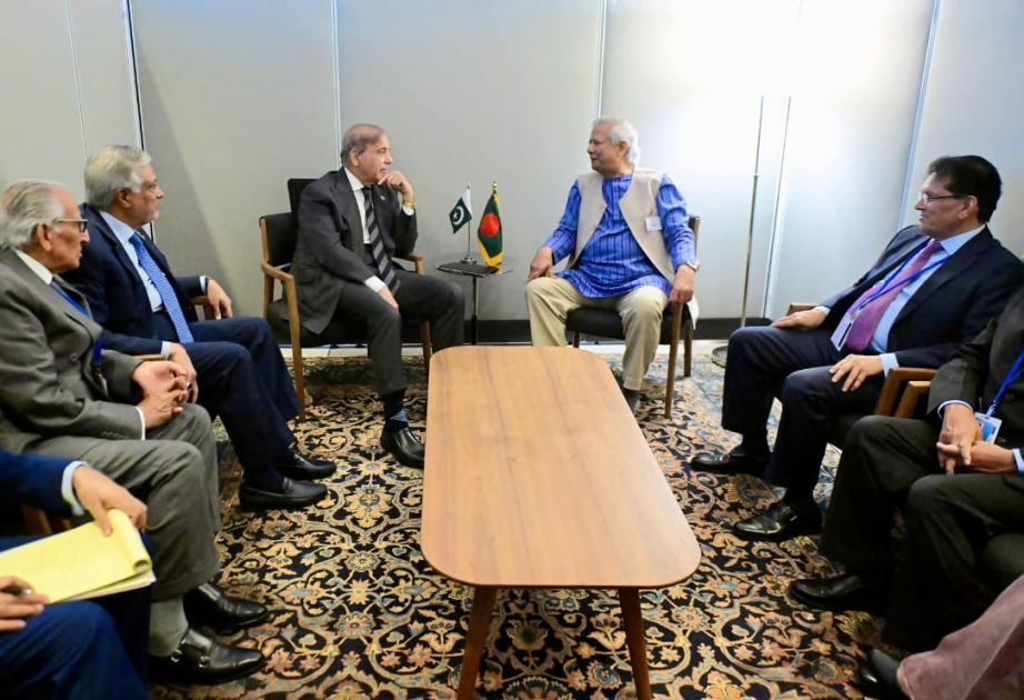 Pakistani Prime Minister, Chief Adviser of Bangladesh meet in New York