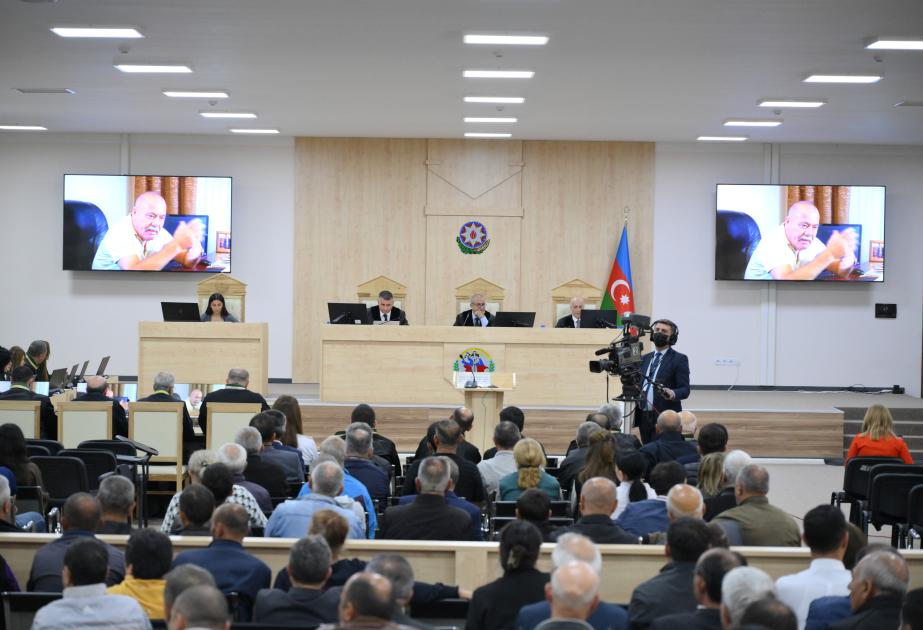 Admissions of Manvel Grigoryan, former deputy minister of defense, regarding the occupation of Azerbaijani territories by Armenia examined as evidence in court VIDEO