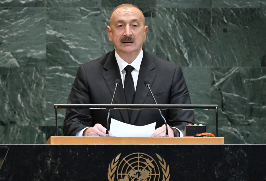 El Presidente Ilham Aliyev interviene en la 80ª sesión de la Asamblea General de la ONU