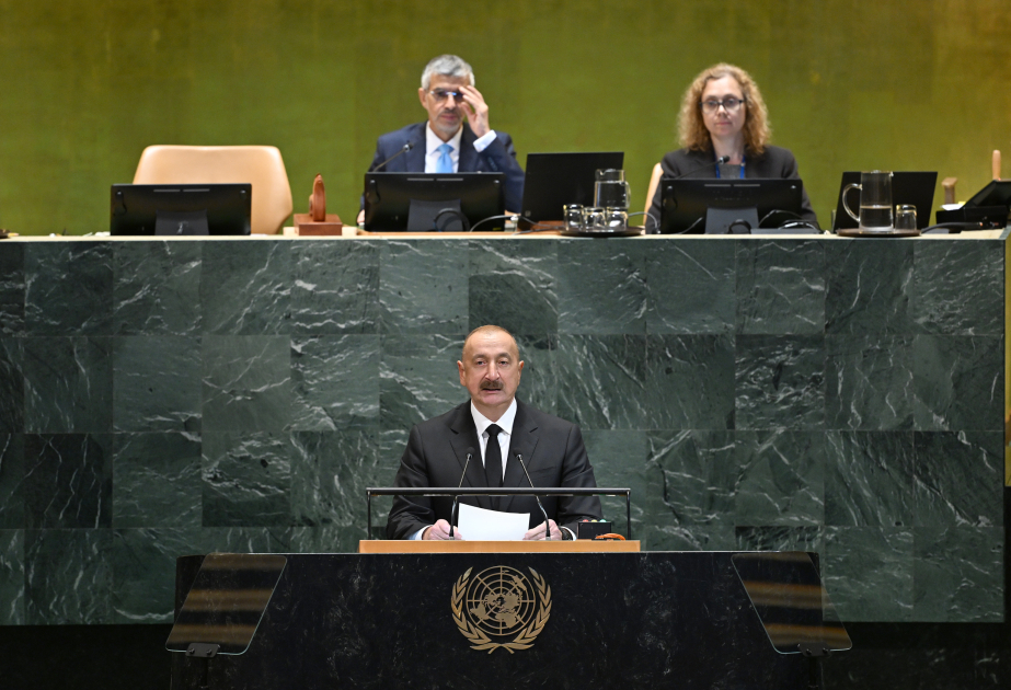 Depuis la tribune de l'ONU, le président Ilham Aliyev appelle la communauté internationale à construire ensemble un monde où la justice n'est pas sélective