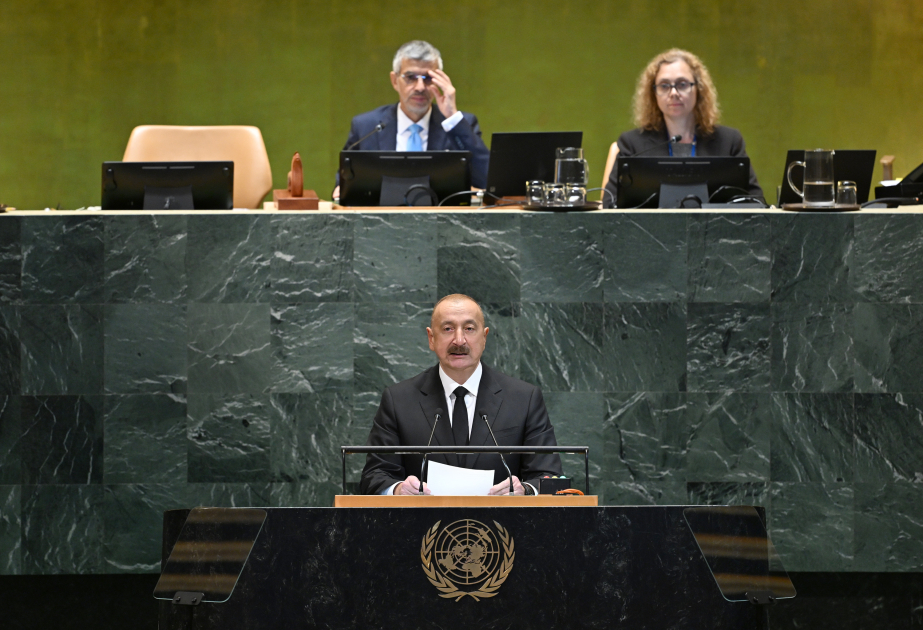 El Presidente Ilham Aliyev desde la tribuna de la ONU hizo un llamamiento a la comunidad internacional: “Construyamos juntos un mundo donde la justicia no sea selectiva”
