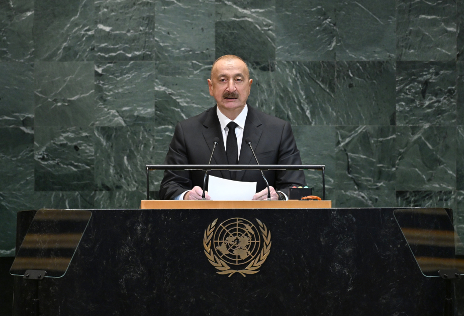 Präsident Ilham Aliyev: Nach dem Krieg stellt Minengefahr eines der größten humanitären Probleme für Aserbaidschan dar